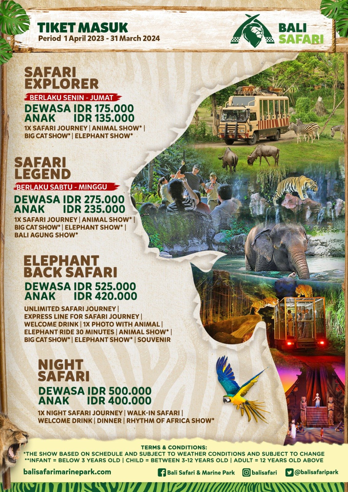 Bali Night Safari Tickets 2
