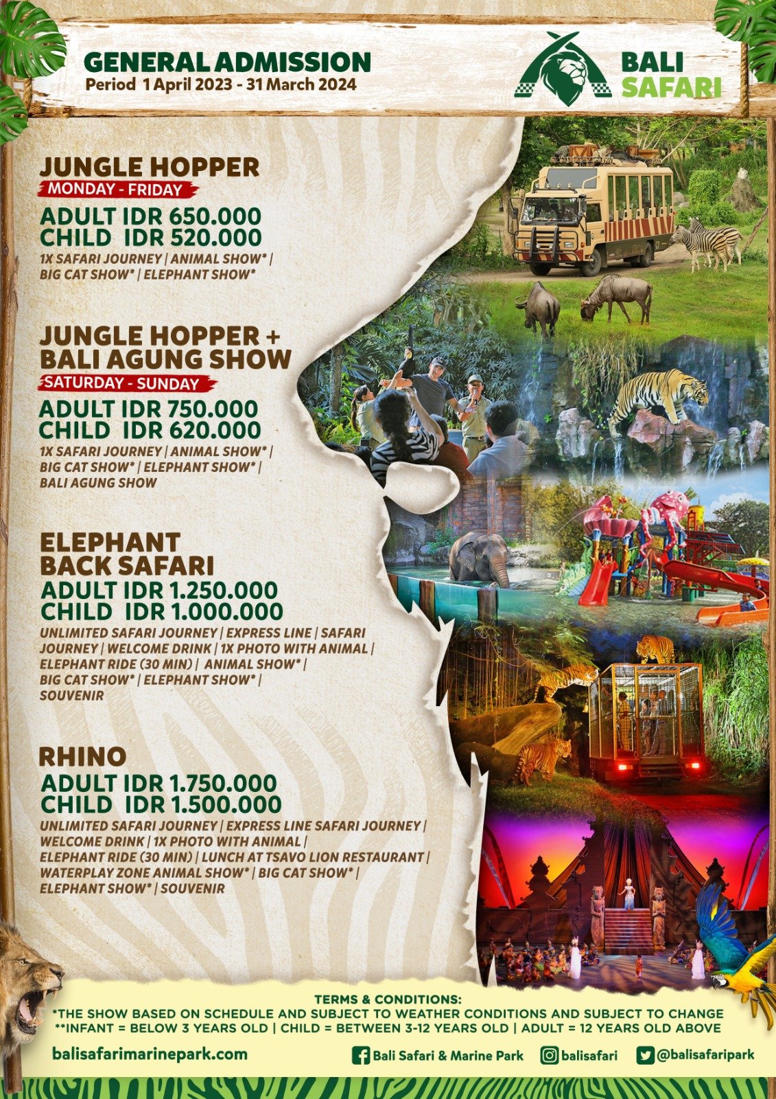 Bali Night Safari Tickets